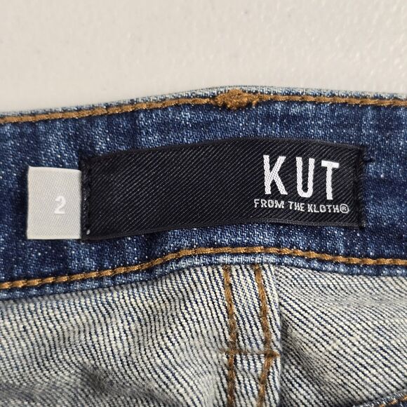 Kut from the Kloth Catherine Boyfriend  Distressed Size 2 ( 30 X 28.5 ) - Picture 12 of 16